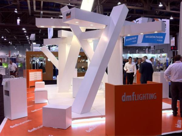 architectmag's tweet photo. Diversity of #LFI2012 booths always interesting: from minimalist to maximum-alist(?) eg., dmf lighting http://t.co/q9wEmdHy