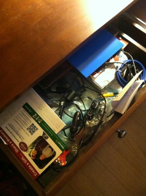 This is the drawers before.  I havent used the drawers in years.