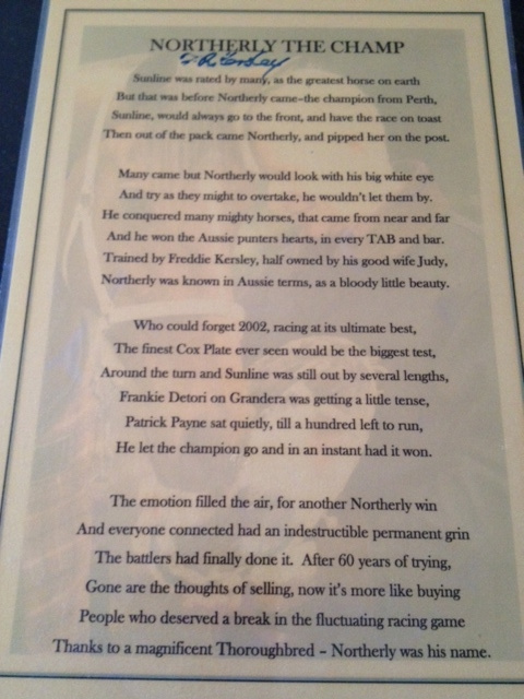 A tribute to the champ #Northerly #horseracing