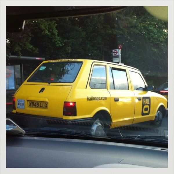 Spotted...old school @hailocab #vintageinnovation @farbey