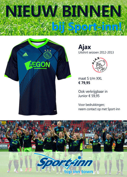Nieuw binnen
Ajax uitshirt