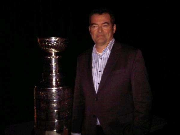 cbctom's tweet image. Me with the most popular attraction at the CBC 2012 launch. Twitter will be flooded with pix like this! #CBCWins