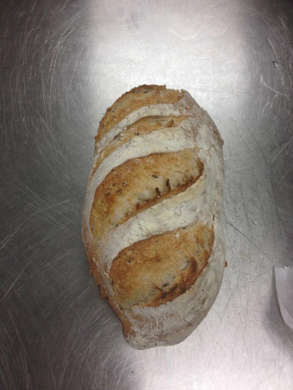 ChefMatthieu's tweet photo. In Artisan Breads today we did Multi Grain Sourdough! @art_institute @artinstitutesun @Art_Institutes http://t.co/QRvycTWD