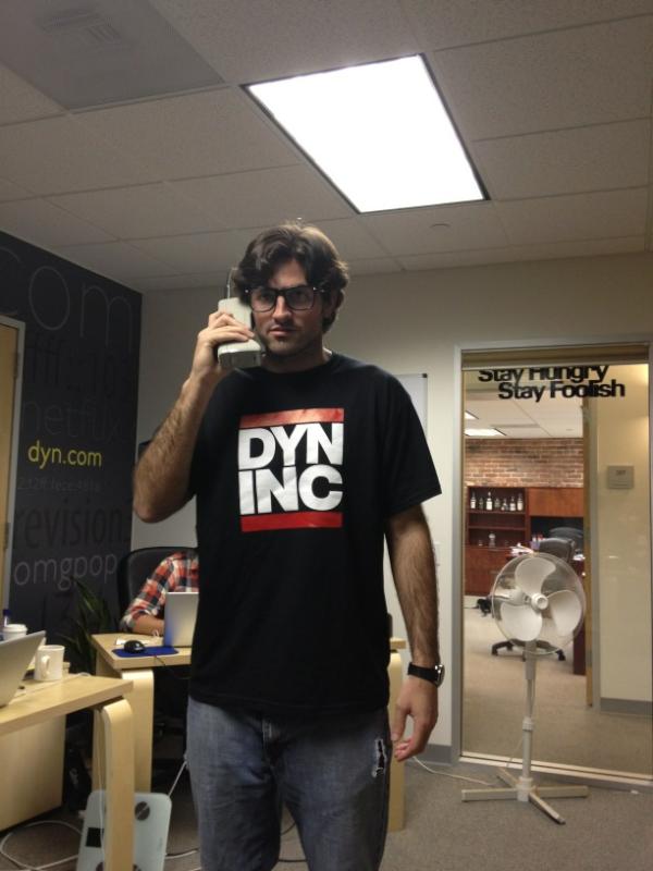 scotcha1's tweet image. New guy @wdiieso putting on the uniform of greatness of @dyninc #getsomeiaas