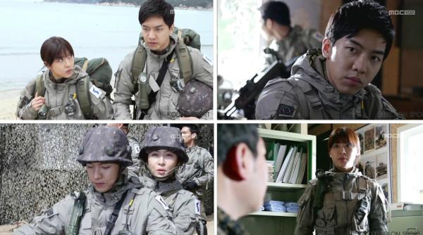 코오롱스포츠 모델 이승기 주연 MBC 수목드라마 '더킹 투하츠' WOC(세계장교대회)를 위해 열연 중 WOC 전투복 코오롱스포츠 'TRAVEL 멀티포켓 후드자켓'이...