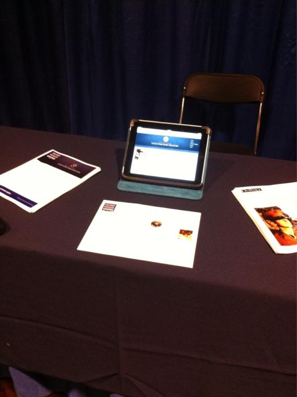 The Gold Star Family Registry is on display @SocietyofMilitaryHistory annual meeting. #SOT
