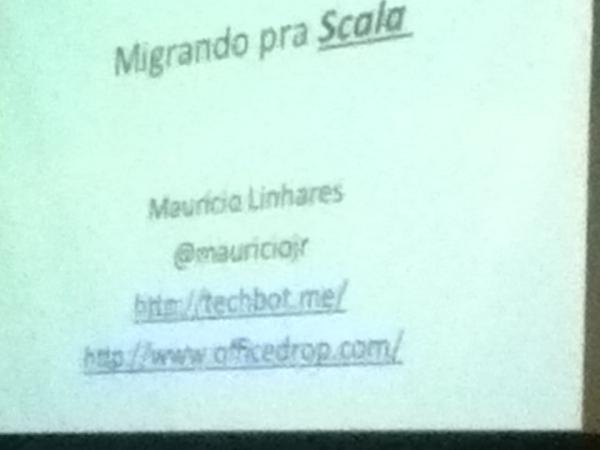 awleao's tweet image. Presença forte do #scala no #javaceconf o/