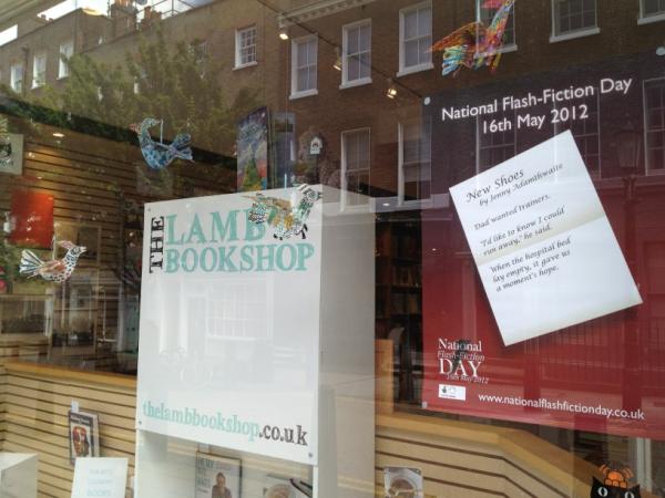 nationalflashfd's tweet image. Someone in London finally heard us! Thank you, @LambBookshop! #nffd #posters #gettingthewordout