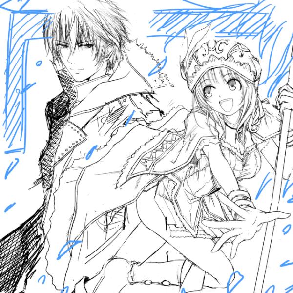 「トトリのアトリエ」の熟年カップルを描いたものの…Pixivに投下するつもりが気力体力精神力共に限界突破でお蔵入りですorz 