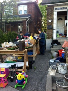 Kids toys, kitchen stuff, furniture. The baby is not for sale - she is priceless! 195 Arlington, north of St. Clair