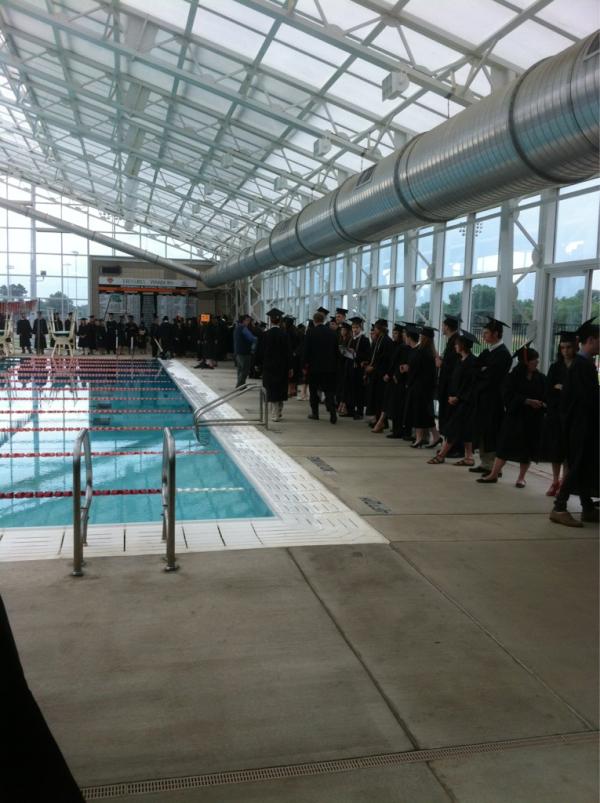LinseyMiller's tweet image. And now we do the traditional pre-graduation swim competition to determine who graduates with honors #hendrixproblems