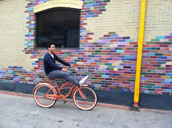 RileyEnd's tweet photo. Casual Saturday cruise @shay_will.  Rocking the new @ThePeoplesMOVMT shoes. http://t.co/ERwTUf59