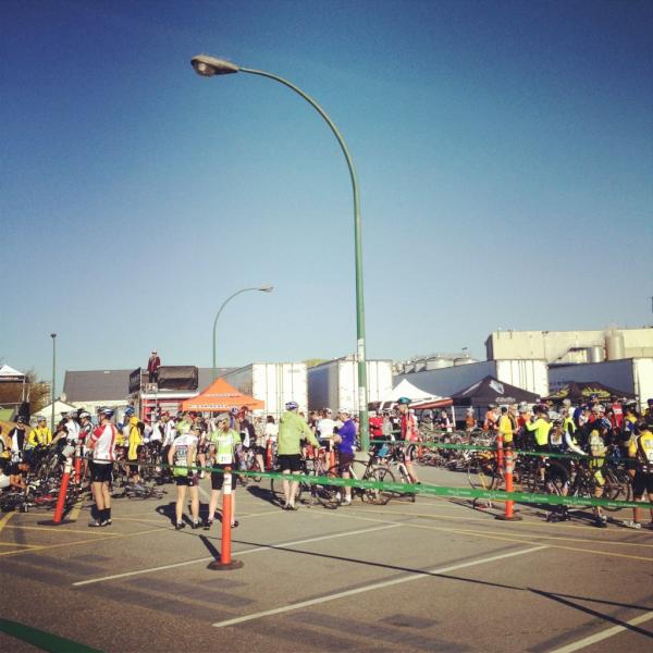 rychew's tweet photo. Beautiful day for a bike ride! @vanfondo @microseed prepared for thigh burning http://t.co/xmHWS893