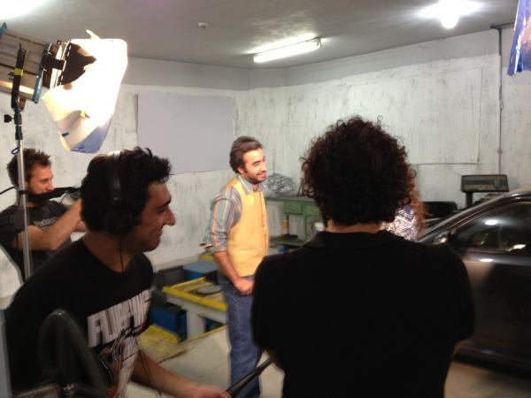 Trying not to laugh while shooting abumario 4...this is why the average scene is 15 takes. :)