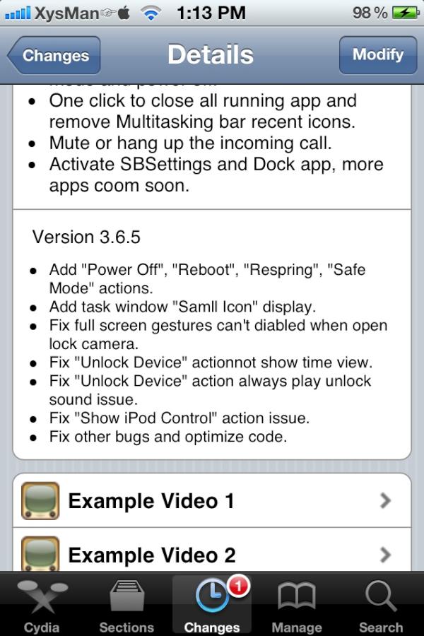 Bunluxy's tweet image. Update #QuickDo v3.6.5 now from Clezz repo source.Change log, see my screenshot