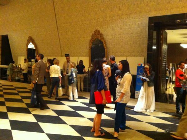 Hebanajada's tweet photo. @Arini_org at the inauguration ceremony of Euromed Forum for creative industries &amp; society http://t.co/ZXcIZKQI