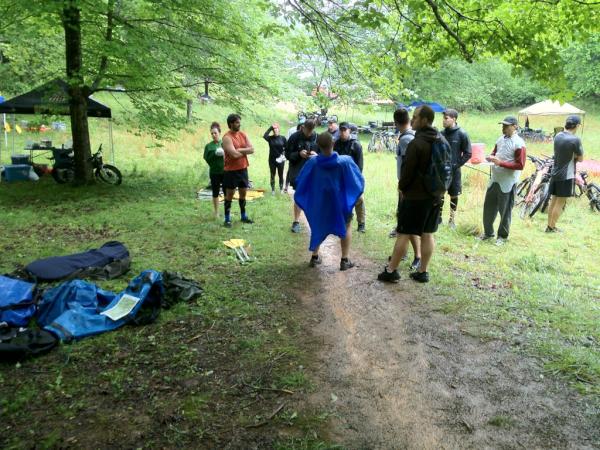 peterjolles's tweet photo. Pre race meeting for the #atomicar 5 hour sport race. Field is small, and not all teams bothered to show up. http://t.co/EFsoLfHH