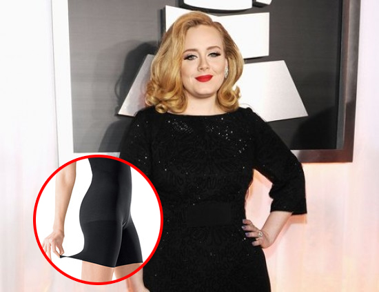 EnCelebridades's tweet photo. Adele admitió que uso cuatro pares de fajas para los Grammy 2012. http://t.co/yiAtdBut
