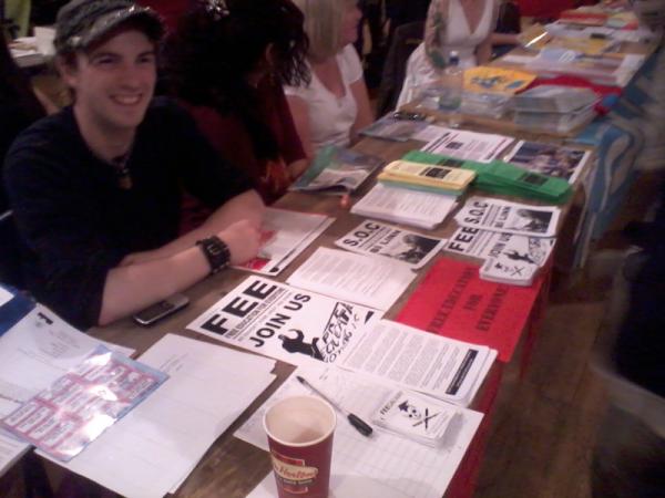 feeireland's tweet photo. Fee @ the anarchist bookfair http://t.co/pJaE5mer