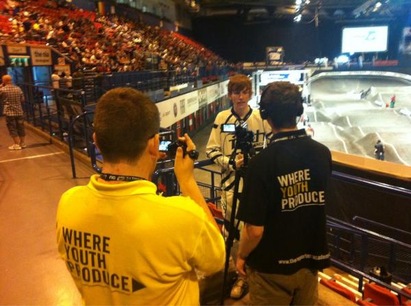 TRAcademy's tweet photo. After the race, @TRAcademy crew, matt &amp; Lewis, interviewing Eddie for the final episode, it's gonna be a great one! http://t.co/mYvWp2vG