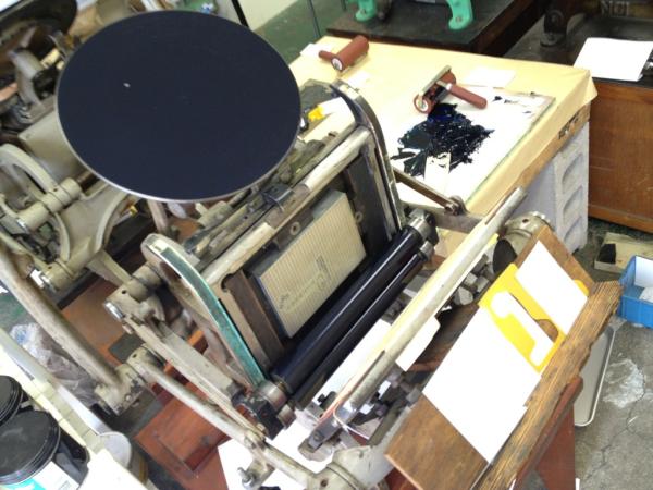 活版印刷で名刺を作る。肩こった〜楽しかった〜