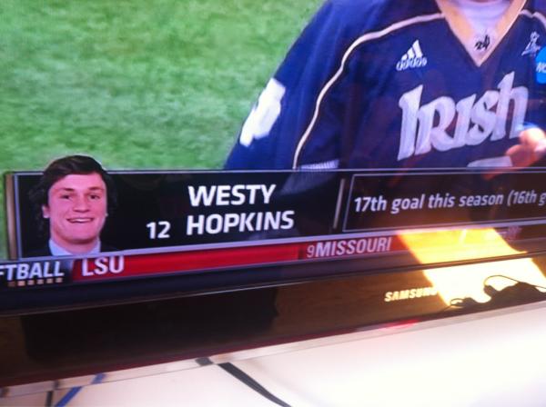 VirtualChapter's tweet image. Check out #vc bro of the day: Westy Hopkins of #notredamelax