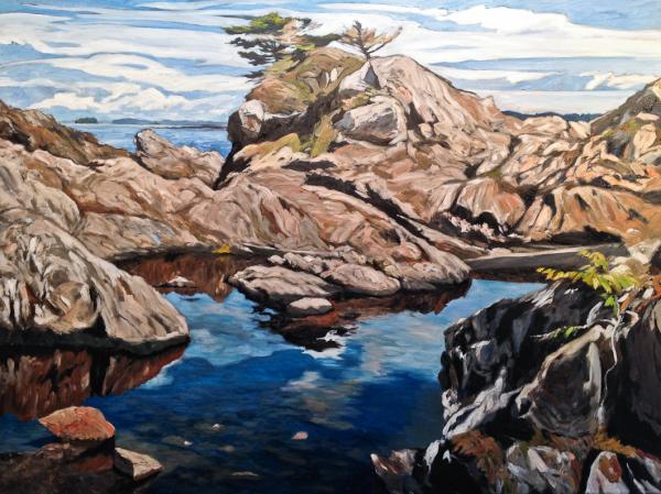 ArtWGalleryBC's tweet photo. Enjoying the beach day #Vancouver ?! Check out the new painting by Robert Florian at Art Works Gallery  #SummerFresh http://t.co/oaP2mCPM