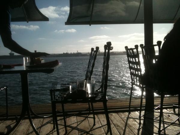 Leffspeaker's tweet photo. Seafood Dinner in San Diego!! Awesome view!! http://t.co/38p5mFPt