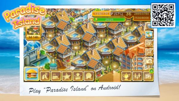 Machen Sie mit bei Paradise Island für Android bit.ly/tw_island #Android #Androidgames #Gameinsight
