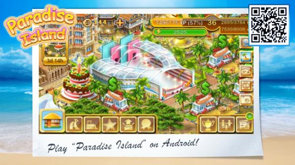 Machen Sie mit bei Paradise Island für Android bit.ly/tw_island #Android #Androidgames #Gameinsight