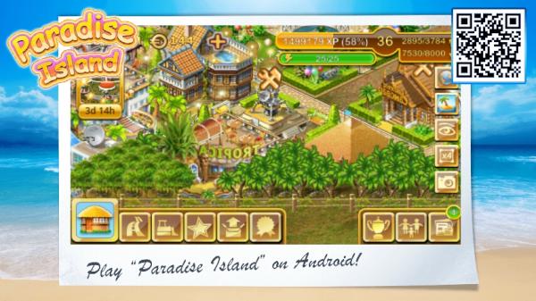 Machen Sie mit bei Paradise Island für Android bit.ly/tw_island #Android #Androidgames #Gameinsight
