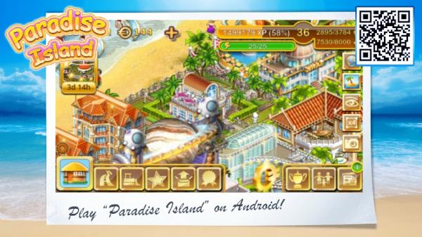 Machen Sie mit bei Paradise Island für Android bit.ly/tw_island #Android #Androidgames #Gameinsight