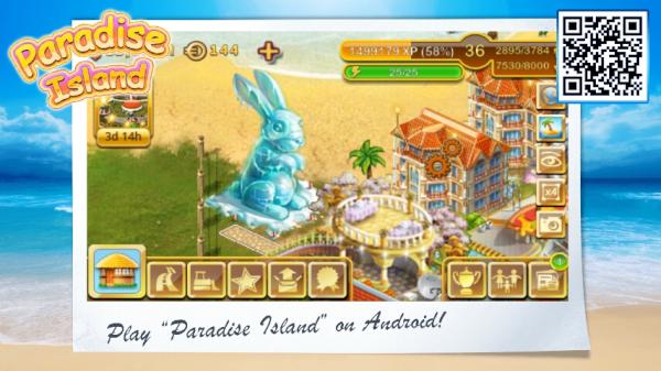 Machen Sie mit bei Paradise Island für Android bit.ly/tw_island #Android #Androidgames #Gameinsight