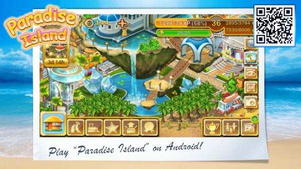 Machen Sie mit bei Paradise Island für Android bit.ly/tw_island #Android #Androidgames #Gameinsight