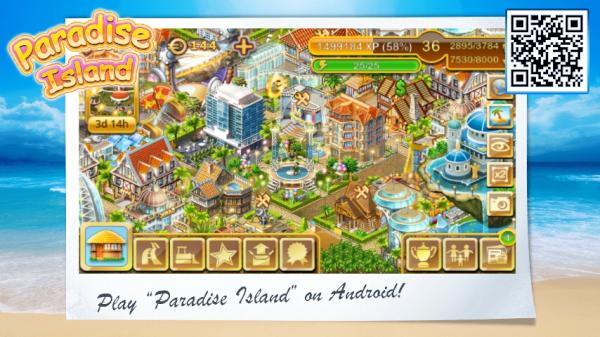 Machen Sie mit bei Paradise Island für Android bit.ly/tw_island #Android #Androidgames #Gameinsight