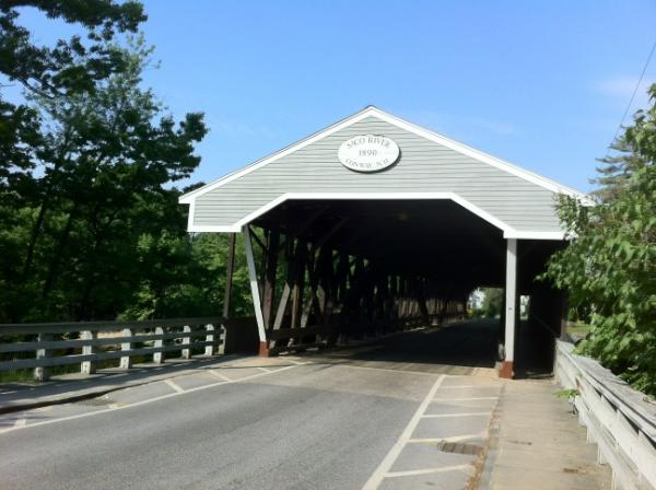 An iconic sight during the morning run in North Conway, NH. #mwv #run