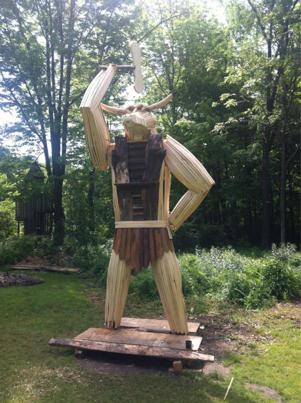 n8zog's tweet image. This thing is designed to go up in flames. #vt  Burning Man style. #vtstudio