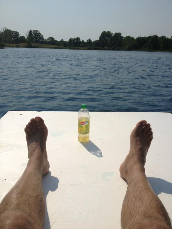 tsshaff's tweet image. Sunday view at the Grieser lake.