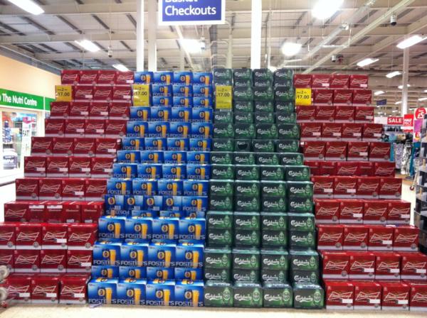 Beer towers in SLOUGH.