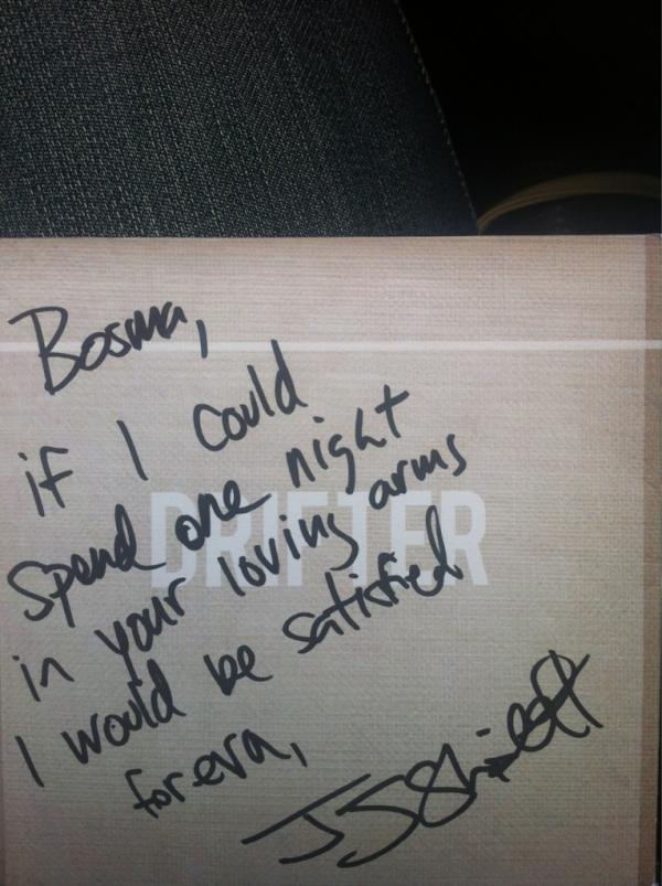 jasonbosma's tweet photo. @jjshiplettmusic beauty of a man. Great to touch you. Thanks for the signing. http://t.co/WUEape2m