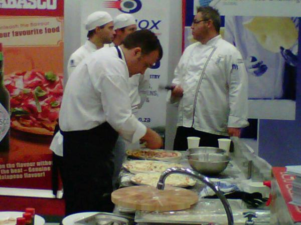 Chef Rudi at the global pizza challenge.....yum yum