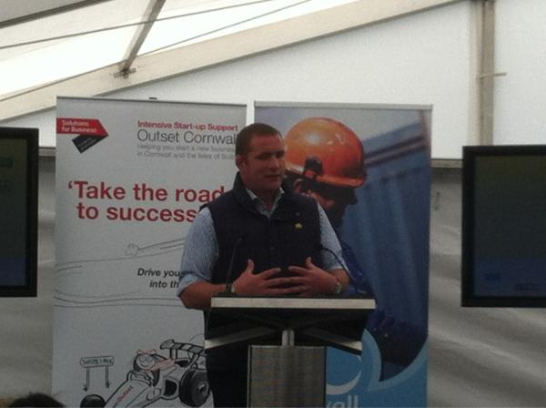 BecksPalmer's tweet photo. @outsetcornwall @cornwallbizfair Phil vickery inspiring business people in Truro today @cornwallbizfair http://t.co/e2ANfrut