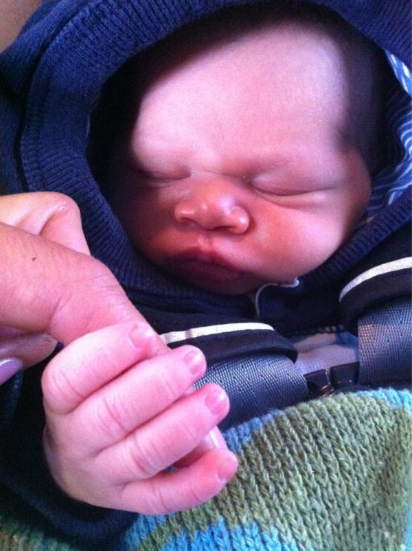 HBergeronCFNE's tweet photo. 5 days old and just gave Bode his first gentleman's manicure. Sounds about right to me :) http://t.co/iEAIhNAt
