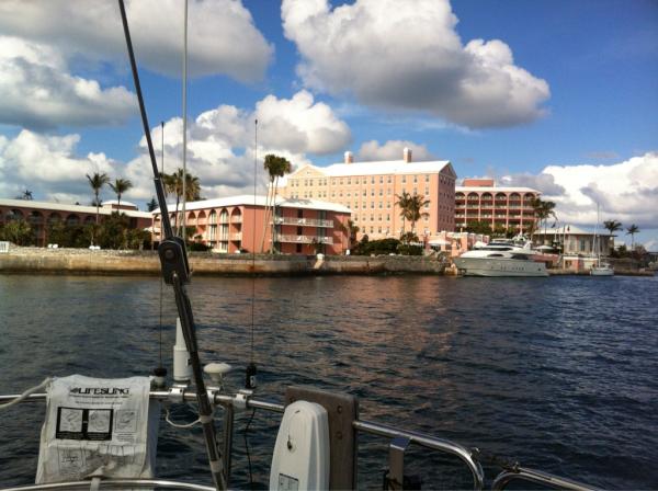 UrbanPrepster's tweet photo. Here's a pic of @FairmontHam from the boat, heading out for our sunset sail. http://t.co/w1PkIQDH