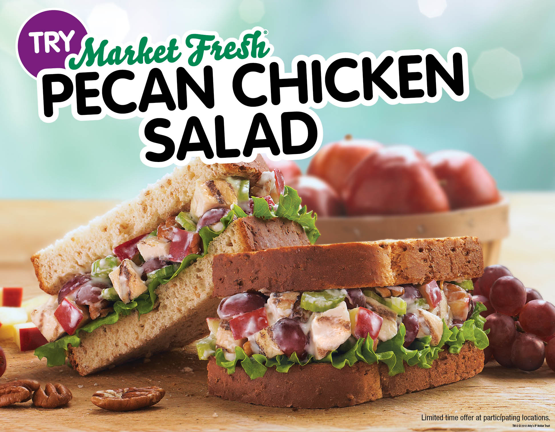 Arby S Idratherhave An Arby S Market Fresh Pecan Chicken Salad Sandwich For Lunch Http T Co Ll6cdsvb