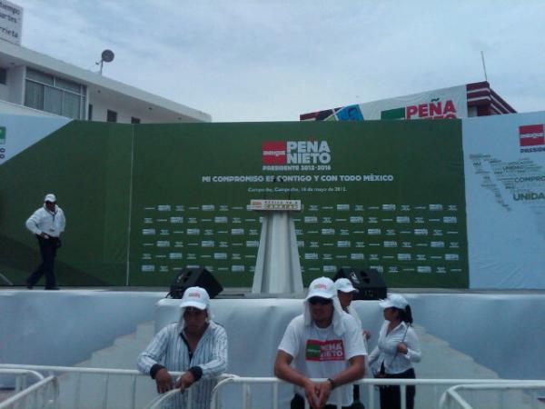 Listo todo para recibir a <a href="/EPN/">Enrique Peña Nieto</a> porque todo  #CampecheConEPN @EctivismoCamp <a href="/EctivismoTab/">unavoz unafuerza</a>