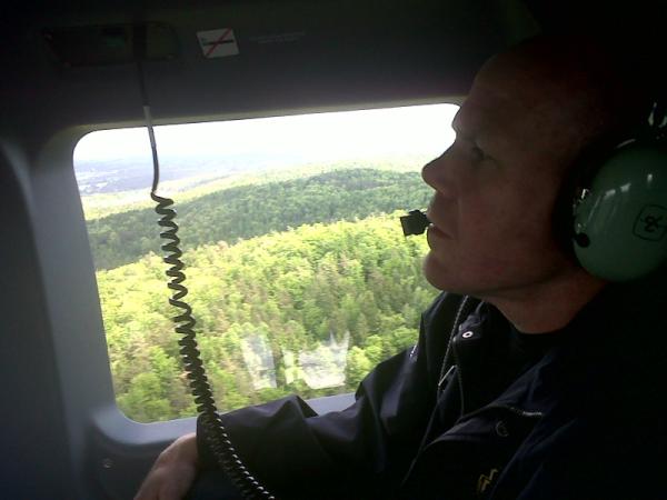 PHOTO: FOX Soccer guest analyst Brad Friedel in a Lakota chopper at Joint Multinational Readiness Center in Hohenfels.
