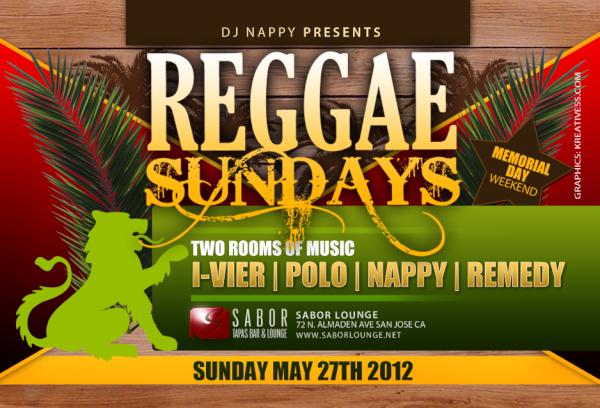REGGAE SUNDAYS IS COMING BACK FOR 1 NIGHT SUNDAY MAY 27TH @ SABOR LOUNGE W/ @DjIvier  POLO, <a href="/DjRemedy/">Dj Remedy</a> &amp; MYSELF!