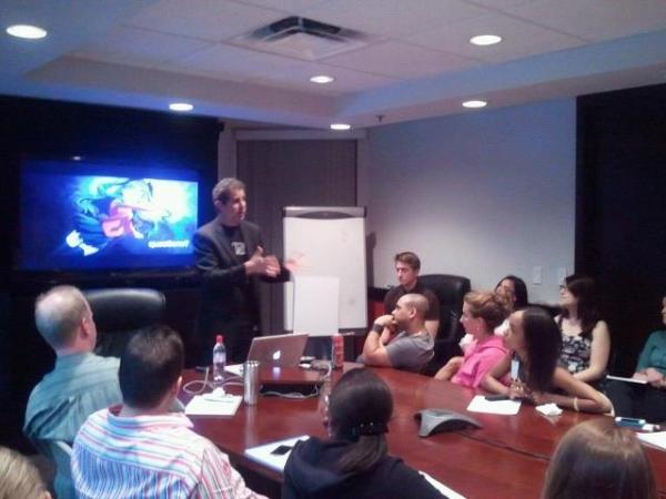 KatyZujkowski's tweet photo. @ZimmermanAdv's EVP of #Strategy, @CliffCourtney discussing the importance of #storytelling, #trends, #balance... http://t.co/Tz7zkdDZ