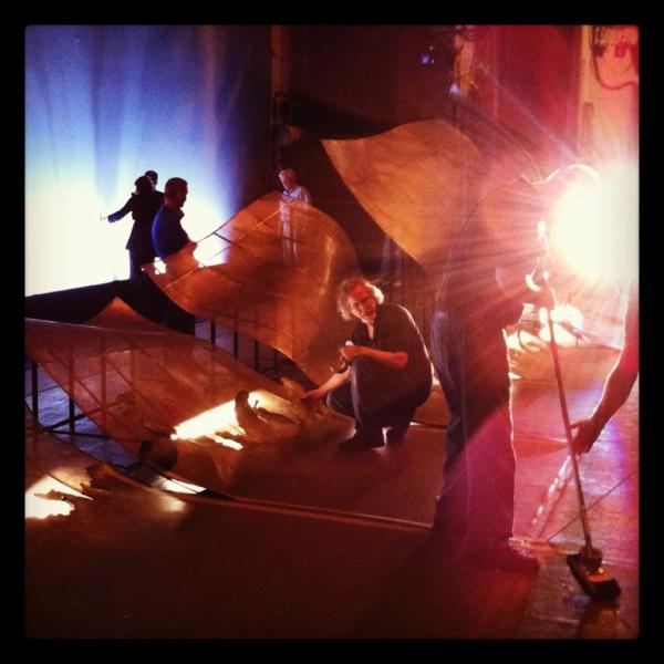 nycballet's tweet photo. Final touches backstage before Wheeldon's "DGV: Danse a Grande Vitesse.". Then it's the after party! #modernmoves http://t.co/KpJkkVW2